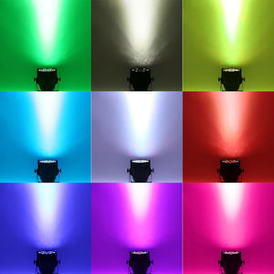 Atacado barato RGBW 36/54 <span class=keywords><strong>Par</strong></span> 64 <span class=keywords><strong>LED</strong></span> iluminação de palco com feixe de luz UV DJ Bar Discoteca Festa RGBWA Cor - Product Image 6
