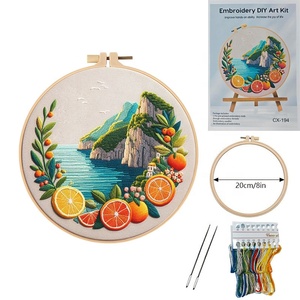 Nuevo Kit de Bordado Europeo Transfronterizo DIY, Serie Montaña y Costa Primavera/Verano, Punto de Cruz Inglés - Product Image 4