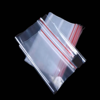 Sac rétractable auto-scellant à zip-lock en plastique PE recyclé pour vêtements pour affichage d'échantillons avec traitement de surface d'impression par héliogravure