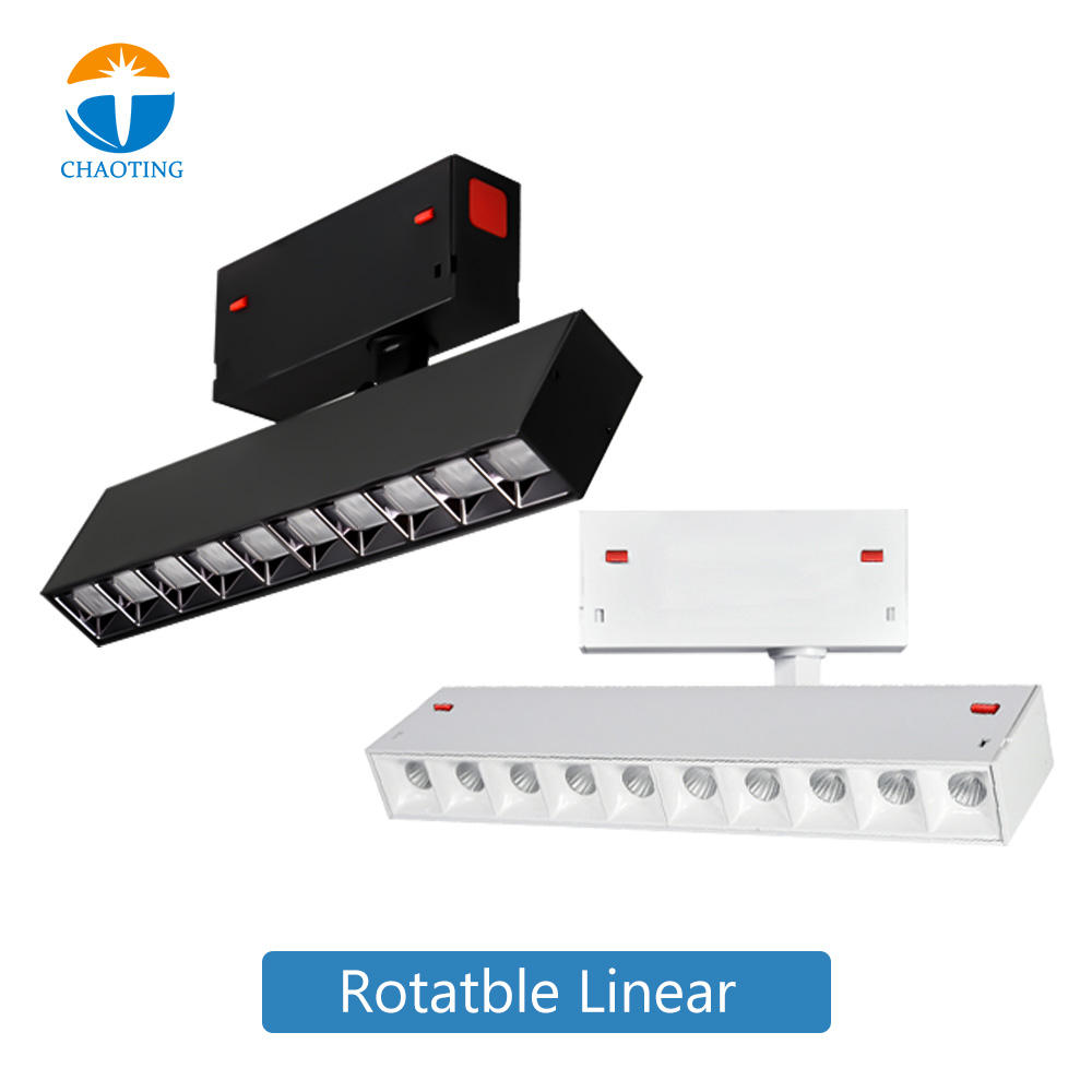 Surface mounted Grille Magnetic Track light