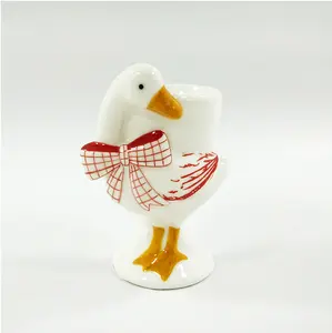Ceramic animal shaped novelty egg cup easter duck egg cup