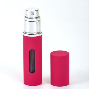 <b>Mini</b> Portable <b>Perfume</b> Decanting Bottles 5Ml Roll-On Travel Size With Nozzle Silver And Black Plating - Product Image 3