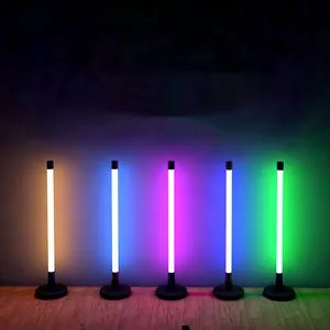 Dengan Remote Control E14/E27 RGB 1.2M 0.9M 0.6M T8 LED Lampu Neon Tabung dengan Steker AU/EU/US