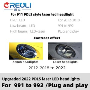 Faros Delanteros LED Estilo Matrix 992 de Alta Calidad CREULI <span class=keywords><strong>2023</strong></span> para <span class=keywords><strong>Porsche</strong></span> <span class=keywords><strong>911</strong></span> 991.1 991.2 2012-2018, Venta Directa de Fábrica, Plug and Play - Product Image 2