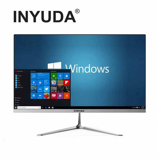Factory Wholesale Price 23.8 Inch Screen 4th Gen I7 Dual-Core Four-Thread Processor All in One Desktop Computer