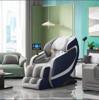 Fauteuil inclinable moderne de luxe en cuir Shiatsu zéro gravité avec pression d'air pour le massage du cou et des pieds