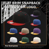 Gorra Snapback Lisa al por Mayor con Visera Plana, Bicolor, Estilo Béisbol, Hip Hop, Streetwear, Ajustable, Poliéster/Algodón, Para Todas las Estaciones