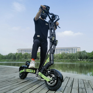 Nouvelle trottinette électrique pliable pour adulte 2026, 60V R6, double moteur, 11 pouces, tout-terrain, 30Ah 40Ah, autonomie longue portée 60-120 km, avec démarrage NFC - Product Image 4