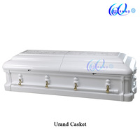 Ataúdes de Madera de Caoba Africana Sólida, Estilo Americano, de Alta Calidad, Personalizables al por Mayor - Ataúdes y Féretros Personalizados para Funerales