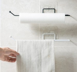 Soporte de papel de cocina, rollo de soporte para baño, toallero, decoración de <span class=keywords><strong>Pared</strong></span>, organizador de estantería de pañuelos - Product Image 5