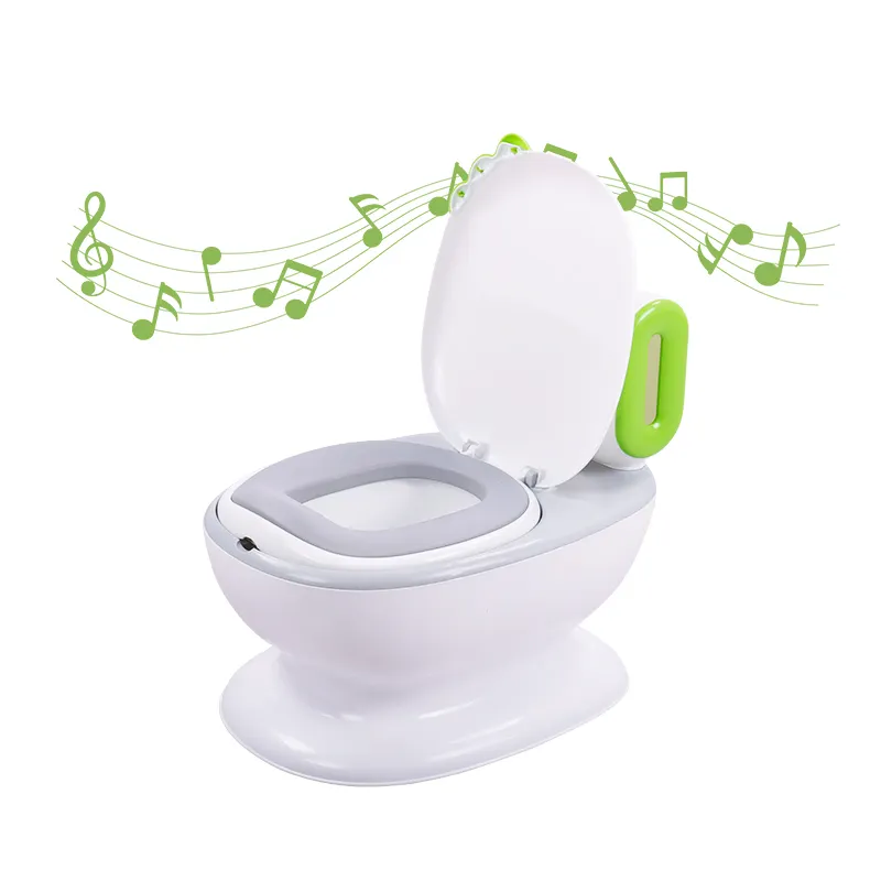 2021 동향 아기 제품 음악 아기 변기 훈련 좌석 어린이 변기 트레이너 화장실 아기 변기 의자 변기 냄비
