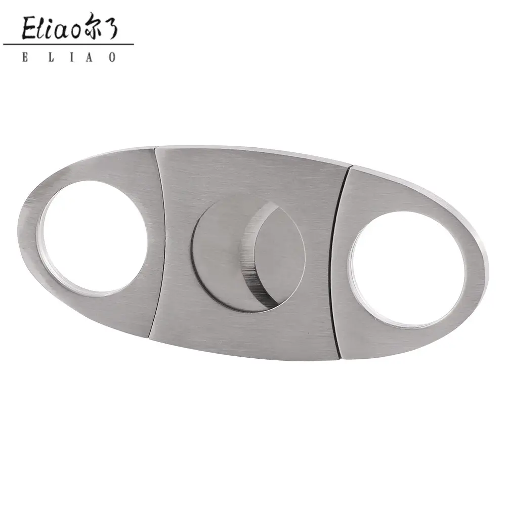 Yiwu Erliao Grosir Cigar Cutter Retro Stainless Steel Cerutu Pisau Kelas Tinggi Hot Jual Cigar Cutter