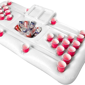 Venta caliente inflable fiesta piscina flotante cerveza flotador con enfriador flotante piscina fiesta juego balsa y salón - Product Image 1