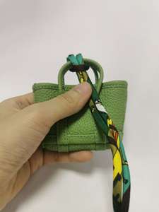 Nueva moda de cuero de grano superior Mini bolso de mano percha adornos monedero colgante <span class=keywords><strong>llavero</strong></span> bolso encantos para mujer - Product Image 5