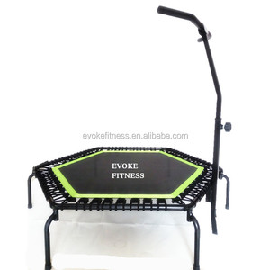 Mini <span class=keywords><strong>trampoline</strong></span> hexagonal professionnel d'intérieur 50''55'' avec <span class=keywords><strong>corde</strong></span> élastique <span class=keywords><strong>pour</strong></span> saut à l'élastique - Product Image 3