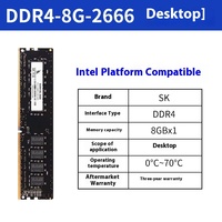 Skddr4 Memory Stick de bureau 8G 2400 2666 2133 3200 Ordinateur compatible ECC Memoria Ram 32G16G Ordinateur portable RAM Capacité 4G en stock