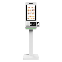 Kiosque de commande à écran tactile de 21.5/23.6/27/32 pouces Machine de paiement de commande automatique extérieure interactive Windows Android