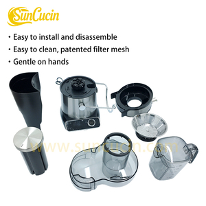 Extracteur de jus commercial à mastication lente pour canne à sucre, oranges et agrumes, machine à presser à froid - Product Image 4