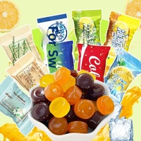 Assorted Tea Flavor Hard Candy Iced Black Tea Green Tea Salt Lemon Tea Taste Refreshing Breath Hard Candy Wholesale Snack