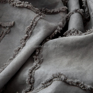 <strong>Leaf</strong> Shape Nonwoven Folded Tufted Duvet Cover Set 1pc Duvet + 2pc Pillowcases Light-Weight Textured <strong>Bedding</strong> - Product Image 4