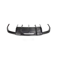 Diffuseur de pare-chocs arrière en fibre de carbone pour Mercedes Benz W218 CLS550 CLS63 AMG 2011-2018, lèvre de séparation arrière avec kit carrosserie LED