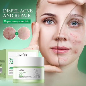 Crème pour le visage à l'acide salicylique SADOER <span class=keywords><strong>de</strong></span> marque privée OEM soins <span class=keywords><strong>de</strong></span> la peau réparateurs pour l'élimination des boutons Crème pour le visage pour <span class=keywords><strong>peaux</strong></span> <span class=keywords><strong>grasses</strong></span> - Product Image 1