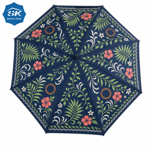 Parasol hawaïen vibrant et coloré, motif iris, fleur de soleil, hibiscus, excellente qualité, diamètre ouvert 105/120/130/152/160 cm - Product Image 4