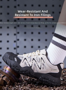 Scarpe Antinfortunistiche Donna Estive/Primaverili Senza Metallo, Traspiranti in Mesh a Nido d'Ape, con Puntale Composito Antiperforazione, Ideali per Aeroporti - Product Image 5