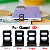 Support de carte SIM pour téléphone portable, plusieurs couleurs disponibles pour Xiaomi Poco M6 12X, avec aiguille SIM offerte