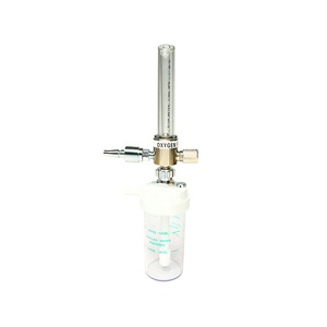 AmcareMed Medidor de vazão de oxigênio britânico com garrafa de umidificador Medidor de vazão de gás médico BS - Product Image 4