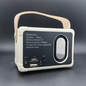 HM11 Altoparlante Bluetooth <span class=keywords><strong>Portatile</strong></span> Retrò con Bassi Profondi, Subwoofer Stereo Mini, <span class=keywords><strong>Radio</strong></span> FM/TF/<span class=keywords><strong>USB</strong></span>/AUX - Product Image 5