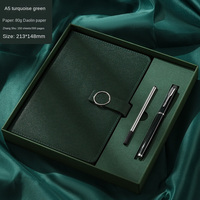 Ensemble cadeau de luxe : carnet et stylo personnalisés en cuir PU rigide avec logo d'entreprise