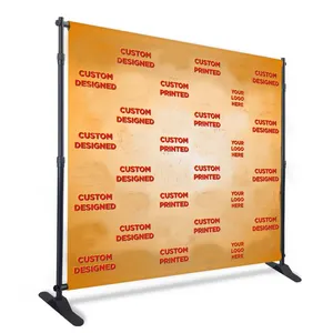 Custom Printed Step And Repeat Banner 8ft X8ft Backdrop Display Stand