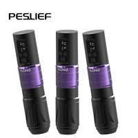 Machine à tatouer Peslief New Ninja Professional électrique rechargeable sans fil avec moteur sans noyau 10000 tr/min, connexion RCA/batterie