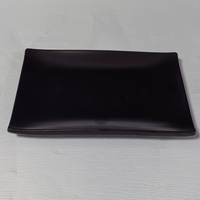 Assiettes en mélamine noires profondes de 9 pouces, empilables et incassables, pour plats de hot pot commerciaux, sushis et restaurants