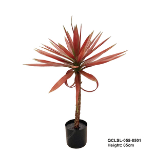 Màu Đỏ giả màu xanh lá cây cây bonsai hoa thủ công mỹ nghệ nhân tạo agave cây cho trang trí nội thất - Product Image 5