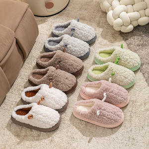 Pantuflas de Forro Polar para Mujer, Calzado de Invierno 2025, Nuevas para Primavera, Otoño e Invierno, con Suela Gruesa, Doble Capa de Lana y Algodón, Cálidas para Exteriores - Product Image 3