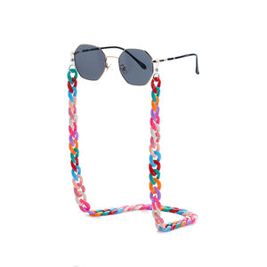Collier en acétate acrylique à la mode <span class=keywords><strong>2022</strong></span>, grand bijou plat, <span class=keywords><strong>chaîne</strong></span> de <span class=keywords><strong>lunettes</strong></span> de soleil, pour <span class=keywords><strong>lunettes</strong></span> - Product Image 6