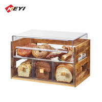 Présentoir transparent en acrylique pour pâtisserie, style donuts, prix d'usine, personnalisé, vente en gros