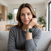 Smartwatch Donna Sottile e alla Moda 2026 T8PRO con Display AMOLED HD da 1,32 Pollici, Monitoraggio Frequenza Cardiaca, Chiamate BT, Quadranti Personalizzabili - Fornitura Diretta dalla Fabbrica