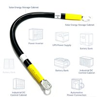 Harnais de batterie double fil robuste sur mesure avec borne à barillet ouvert, câble de démarrage haute intensité pour contrôle DC industriel