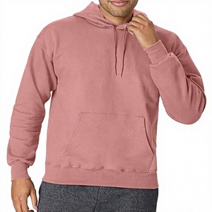 Sudadera con Capucha Rosa para Hombre, Corte Regular, Felpa de Algodón, Informal, con Bolsillo Delantero, para Otoño - Product Image 1
