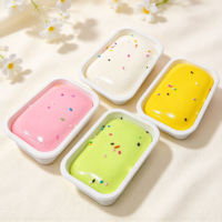 Jouet anti-stress souple en PU à rebond lent, thème alimentaire réaliste (gâteau glacé), pour enfants de 5 à 7 ans