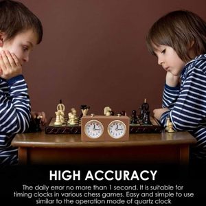 Minuteur d'échecs mécanique multifonctionnel 3-en-1 professionnel pour jeux de société - Horloge d'échecs - Product Image 4