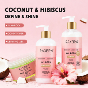 แชมพูแ<span class=keywords><strong>ล</strong></span>ะครีมนวดผมสูตรบำรุงแ<span class=keywords><strong>ล</strong></span>ะเพิ่มความชุ่มชื้นด้วยโปรตีนไหม มะพร้าว และดอก<span class=keywords><strong>ชบา</strong></span> สำหรับผมหยิก - Product Image 2