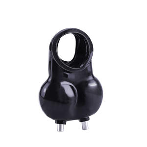 Gabbia di Castità per Adulti in TPE con Anello per il Pene a Impulsi Elettrici per Bondage Scrotale e Dispositivo di Bloccaggio - Product Image 4