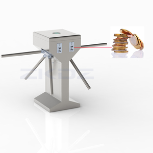 <strong>Security</strong> Pedestrian Gate Card Swipe Entrance Face Recognition Coin Mechanism Tripod Turnstile Gate for Gyms Scenic Area - Product Image 3