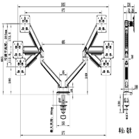 Support rotatif multi-écrans pour ordinateur portable, avec écran de levage, pour moniteur de bureau