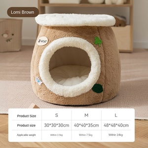 Yeni Cadılar Bayramı Komik Sevimli Sıcak Tavşan Kürkü/Kuzey Poları Hafif 4.0kg Kedi ve Köpekler İçin Evcil Hayvan Yuvası-Tüm Mevsimler - Product Image 6