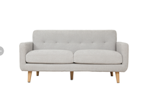 Zweisitziges Sessel-Sofa garnitur für chinesisches Design, das auf der Website angezeigt wird
